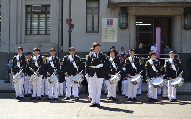 Banda del CEST acompañó desfile en honor de 130 años de las Hijas de María Auxiliadora